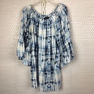Karen Kane Off Shoulder Tie Dye Print Top, Size M